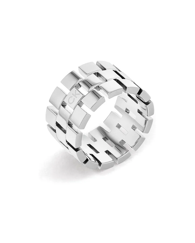 Calvin Klein Edelstahlring Silber