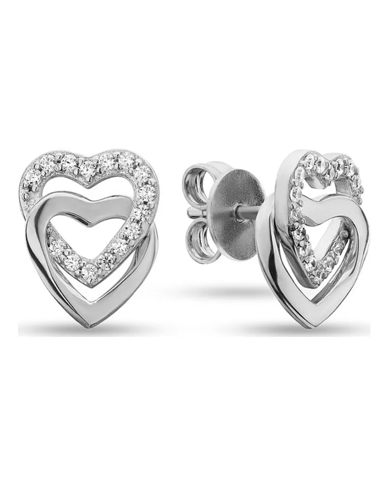 JETTE Ohrstecker SWING HEART Silber