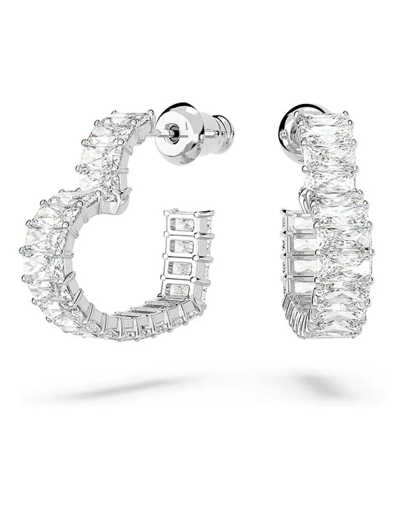 Swarovski Creolen Matrix Silber