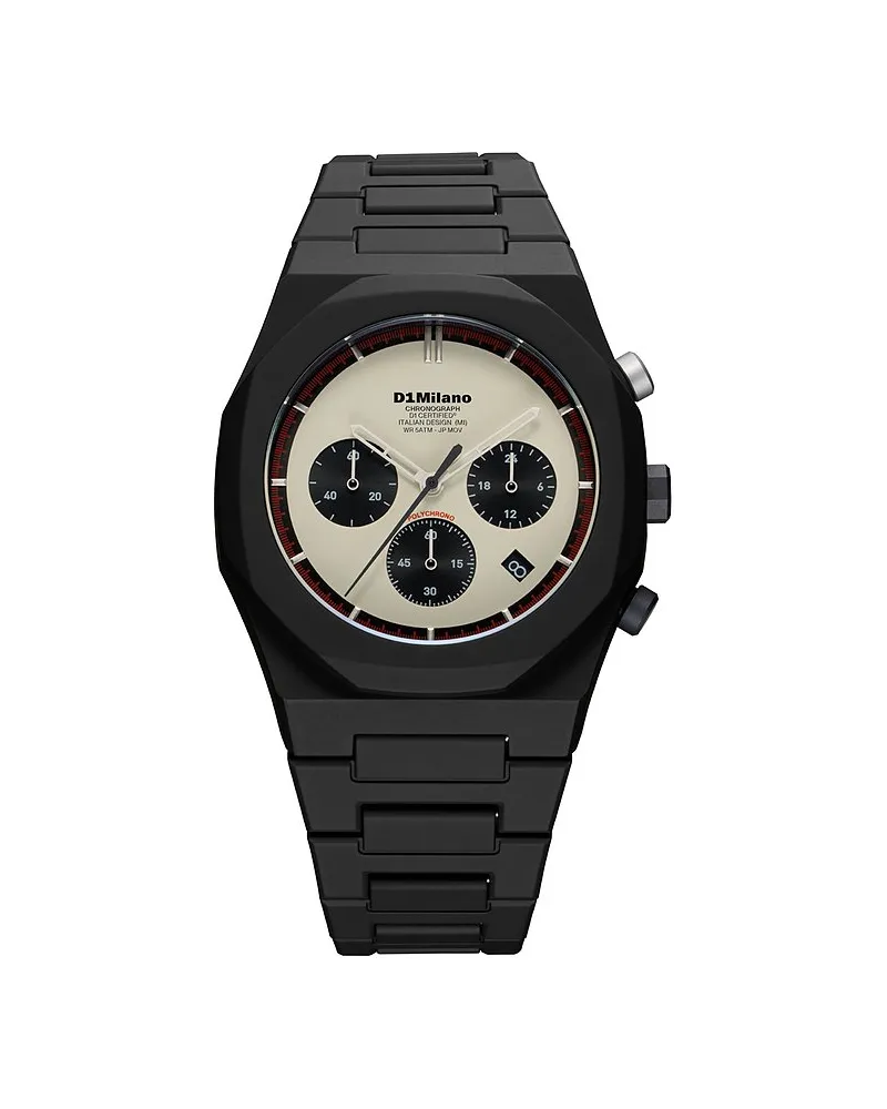D1 Milano Herrenuhr 40.5mm, Gilded Lunar Schwarz