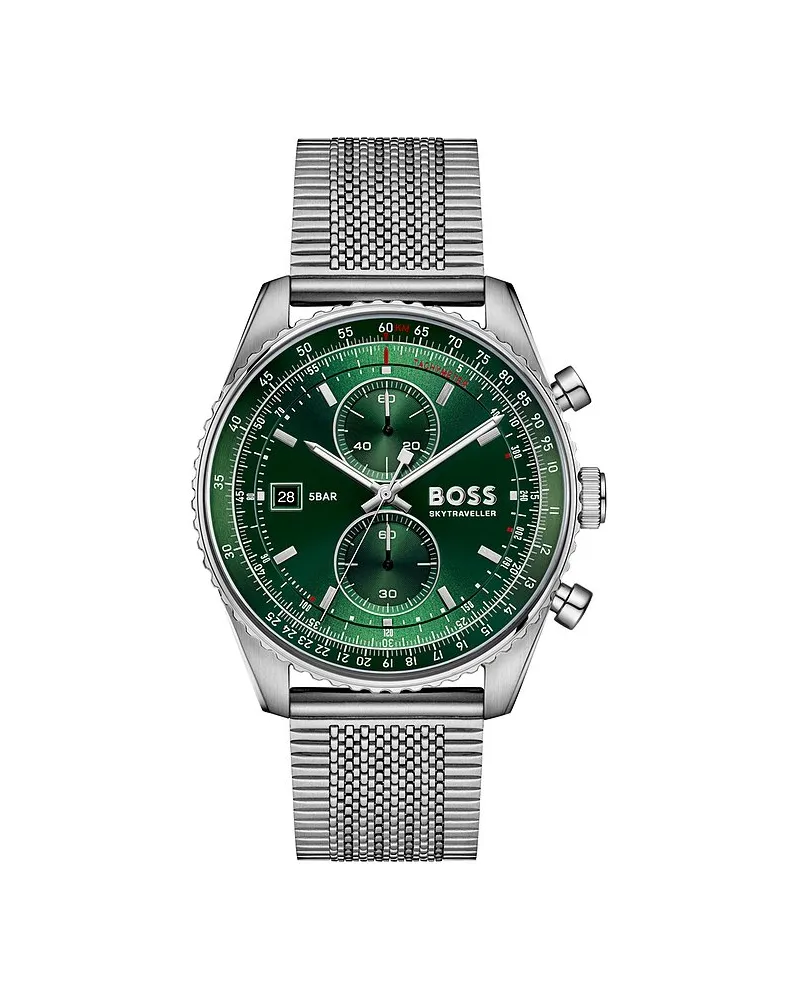 HUGO BOSS Chronograph SKYTRAVELLER Silber