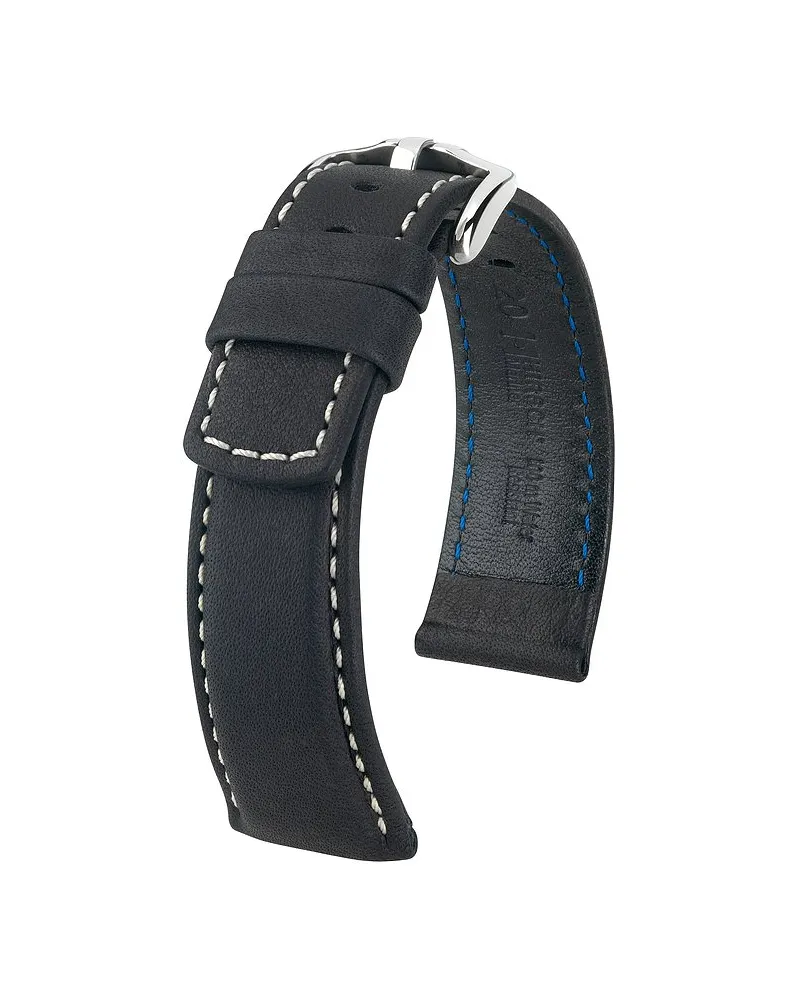 Hirsch Lederband Mariner Schwarz