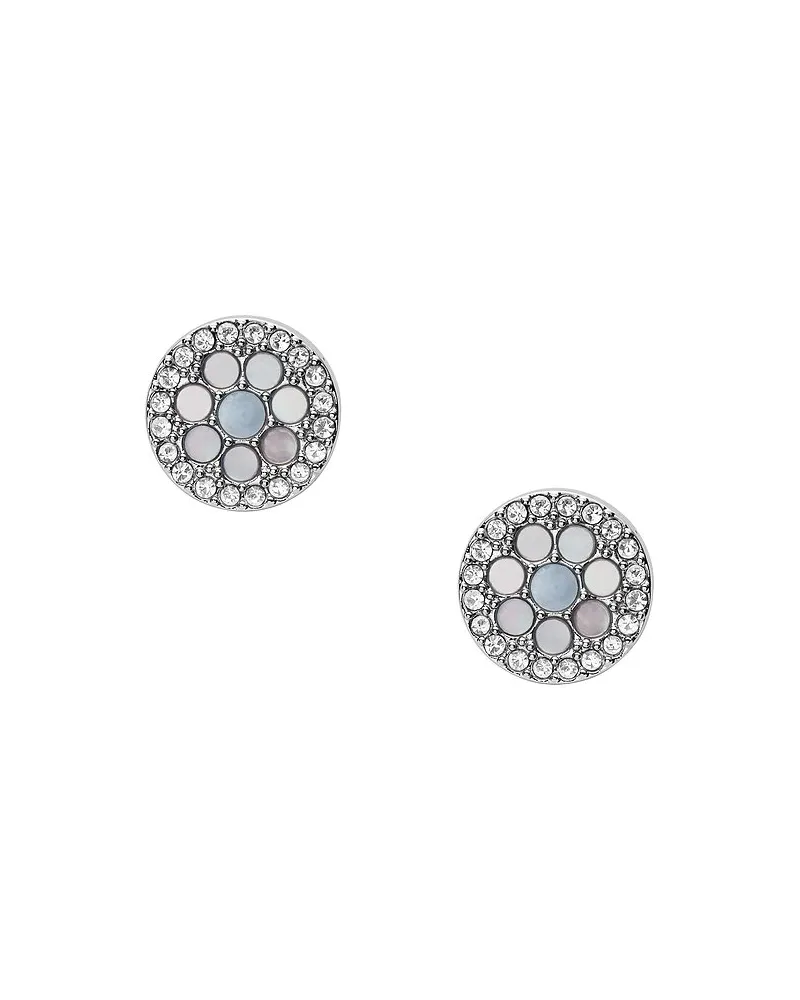 Fossil Ohrstecker Silber