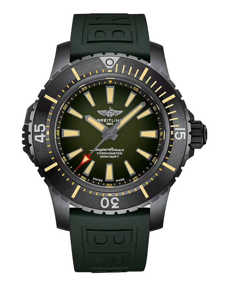 Breitling Herrenuhr Superocean Automatic 48 Titan Schwarz