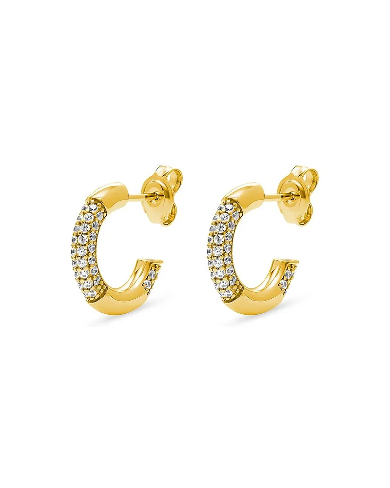Esprit Creolen Pave Gelbgold