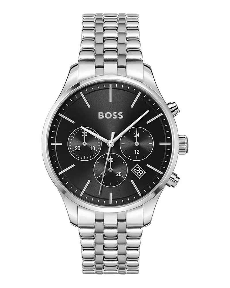 HUGO BOSS Herrenuhr Avery Silber