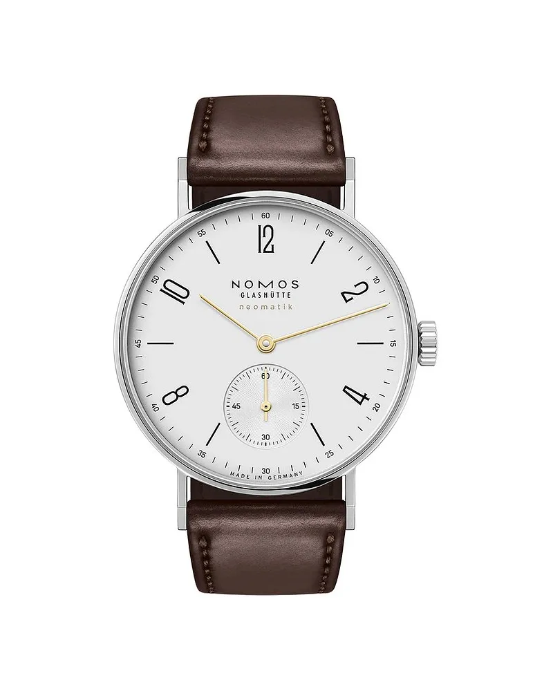 NOMOS Glashütte Unisexuhr Tangente neomatik doré Silber