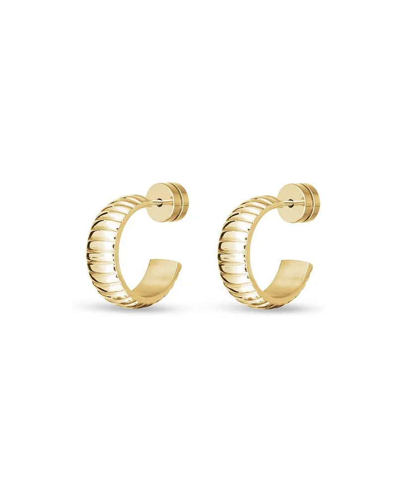 Esprit Creolen Structure Gelbgold