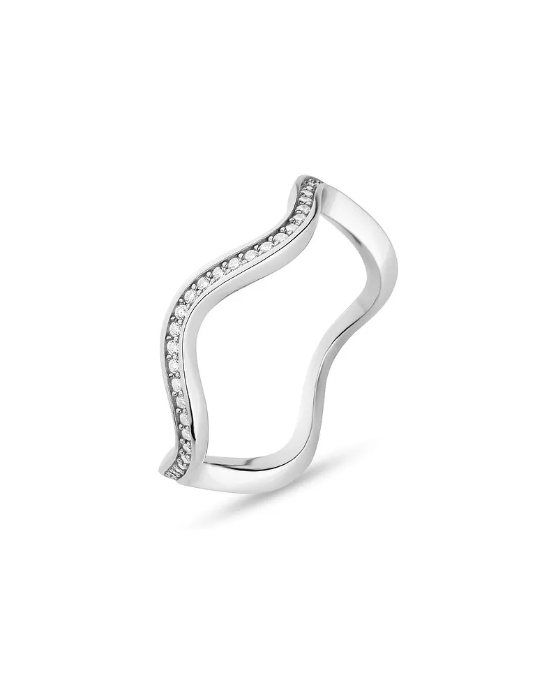 JETTE Damenring WAVES Silber