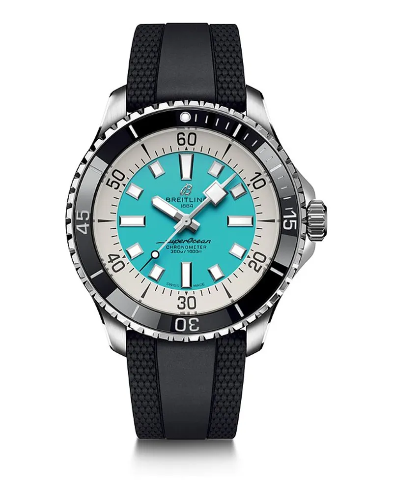 Breitling Herrenuhr Superocean Automatic 44 Silber