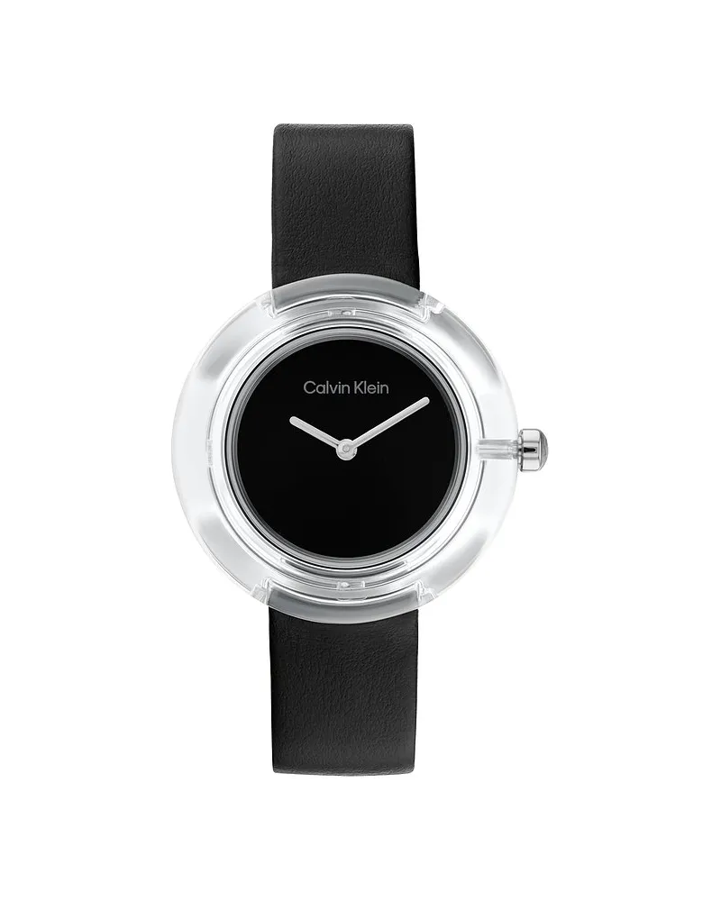 Calvin Klein Damenuhr Transparent
