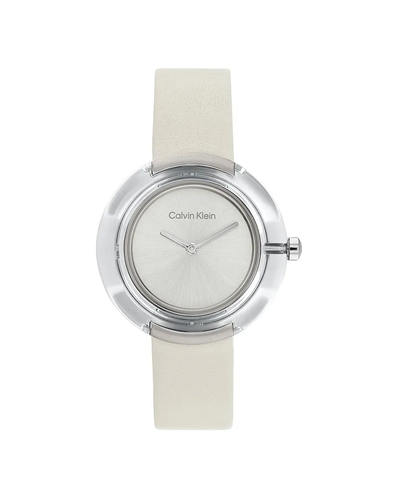 Calvin Klein Damenuhr Transparent