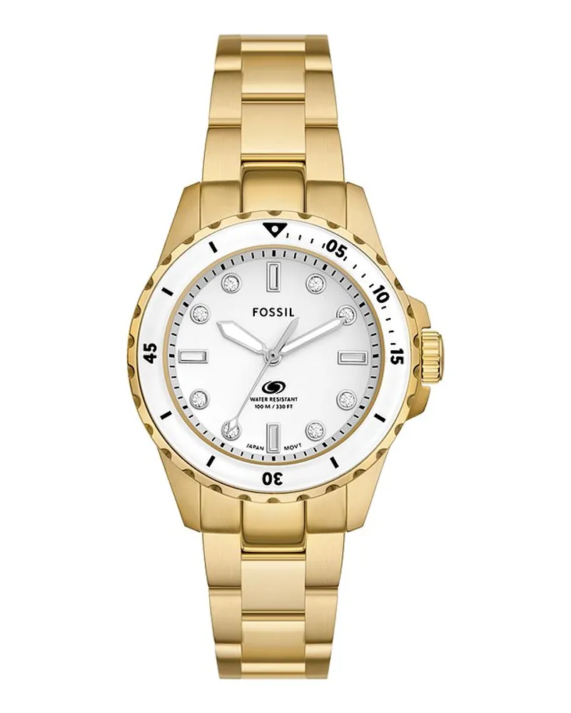 Fossil Damenuhr FOSSIL BLUE DIVE Gold