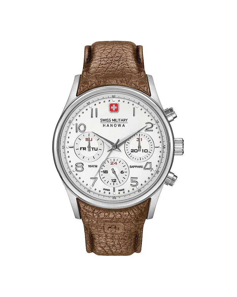 Swiss Military Herrenuhr Silber