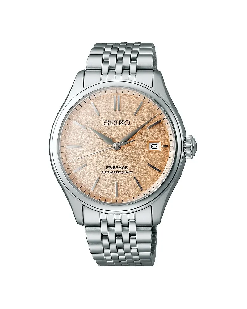 Seiko Herrenuhr Presage Classic Series Silber