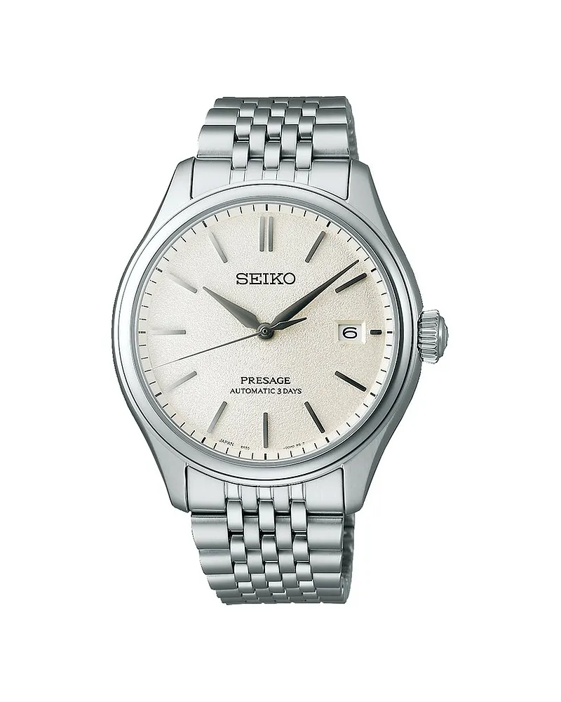 Seiko Herrenuhr Presage Classic Series Silber
