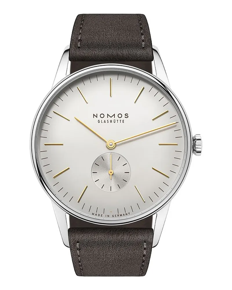 NOMOS Glashütte Damenuhr Orion 38 Silber
