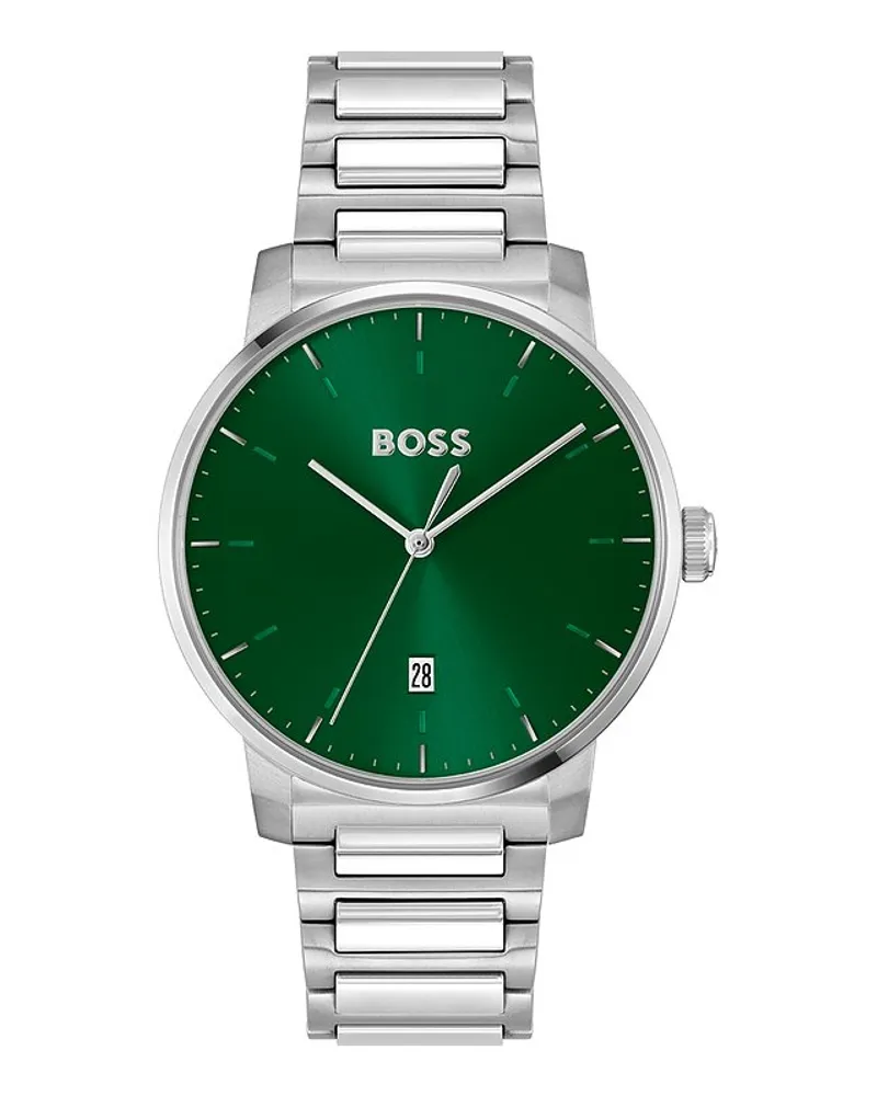 HUGO BOSS Herrenuhr Dean Silber