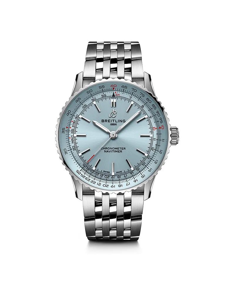 Breitling Herrenuhr Navitimer Automatic 41 Silber