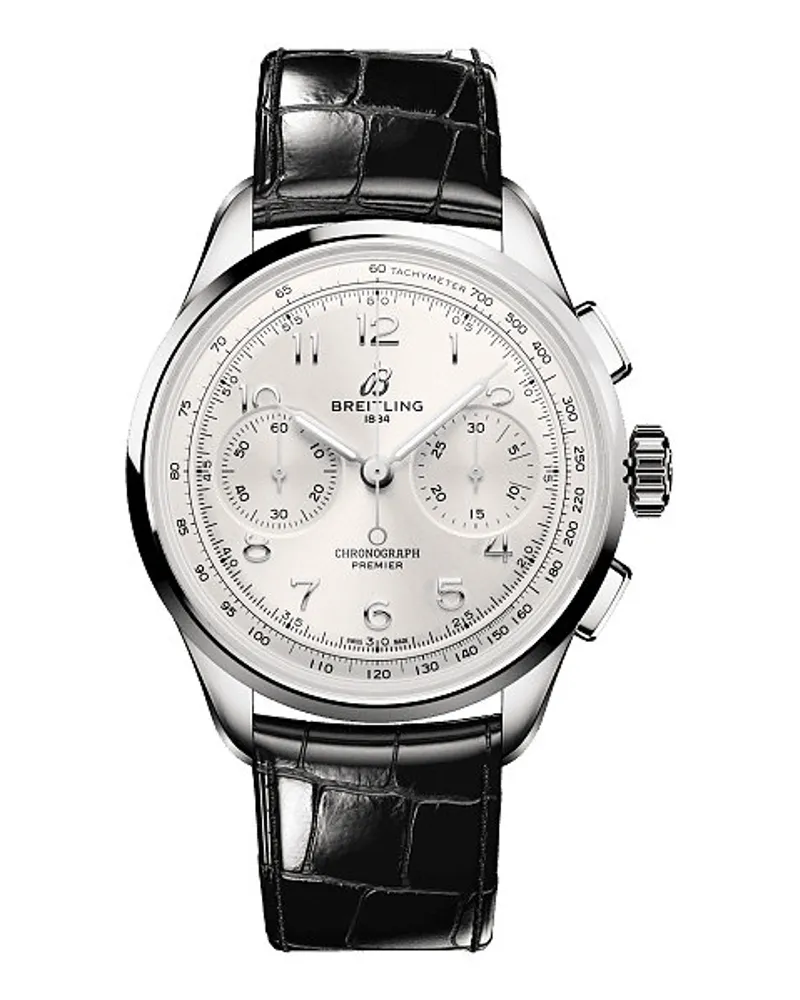 Breitling Herrenuhr Premier Silber