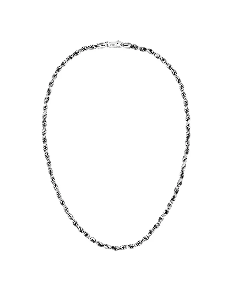 HUGO BOSS Kette MYLES Silber