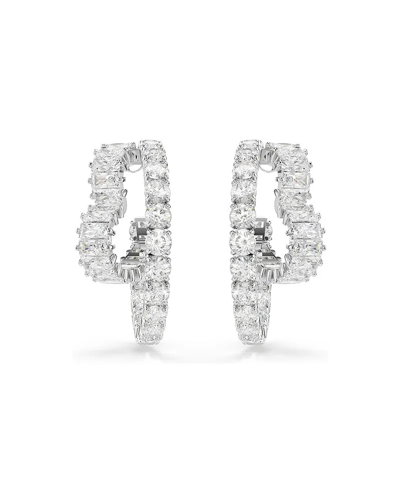 Swarovski Creolen Matrix Weiß