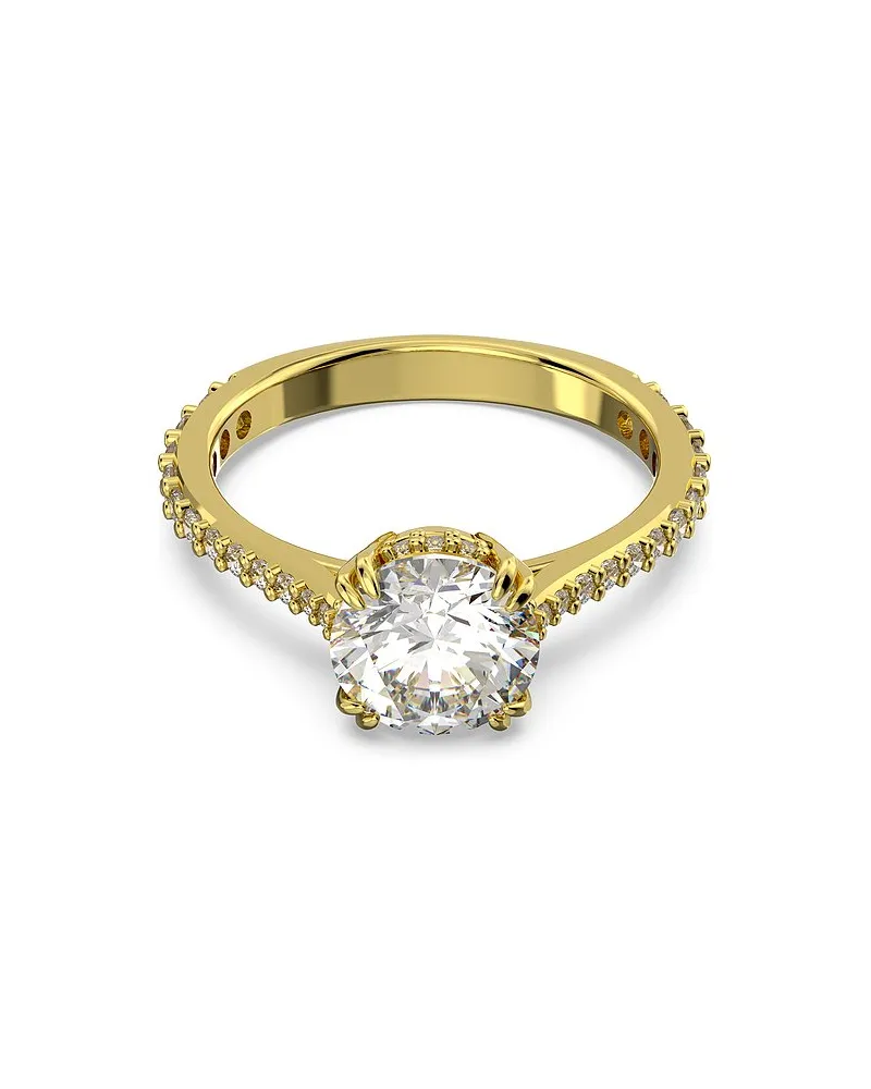 Swarovski Damenring Stilla Round Gold