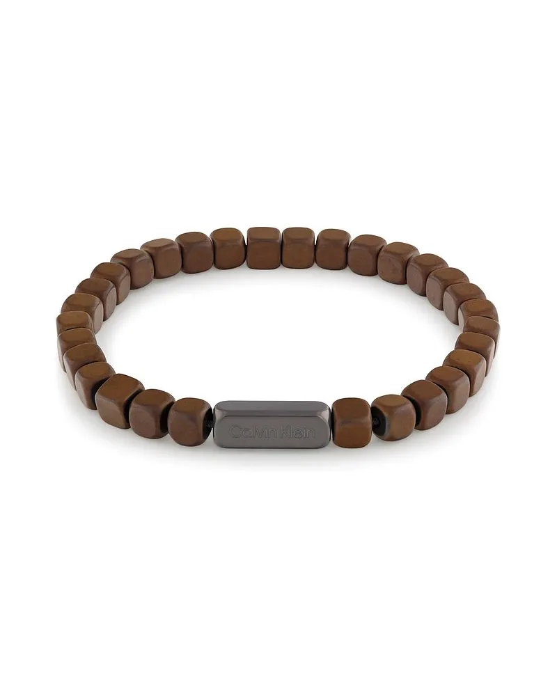 Calvin Klein Armband MODERN SQUARE Braun