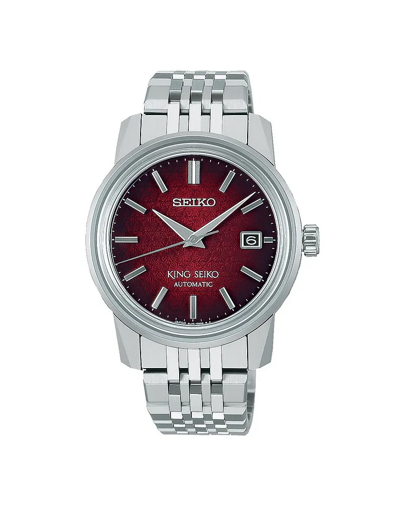 Seiko Herrenuhr King Seiko Automatik Silber