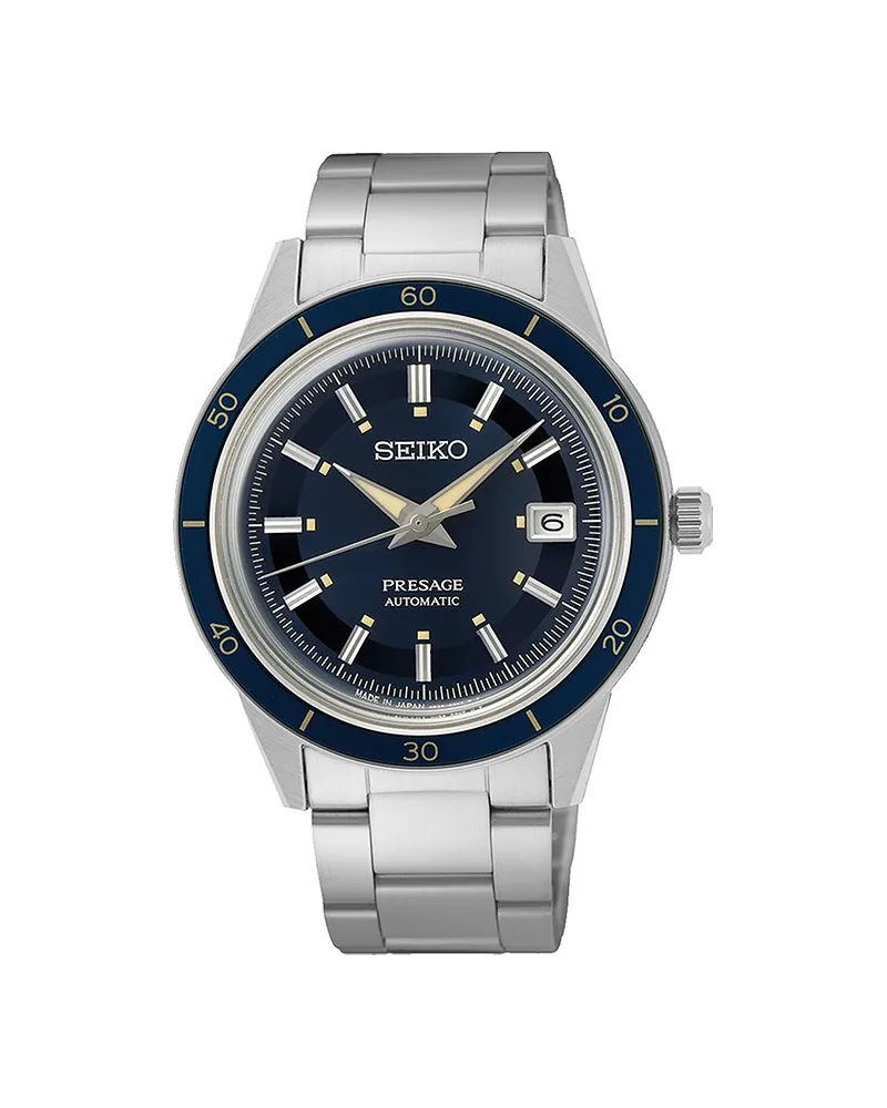 Seiko Herrenuhr Style 60's Silber
