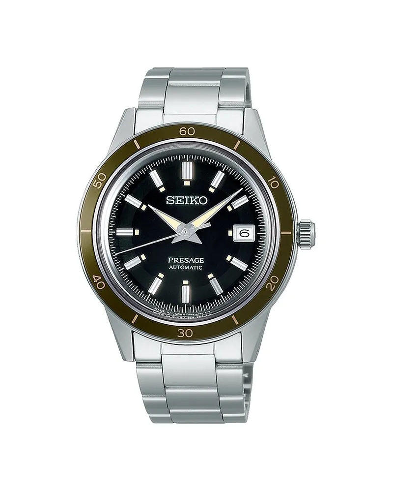 Seiko Herrenuhr Style 60's Silber
