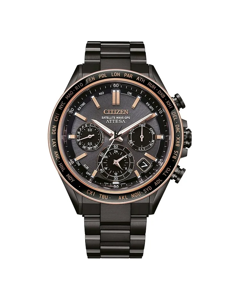 Citizen Herrenuhr Attesa Satellite Wave Grau