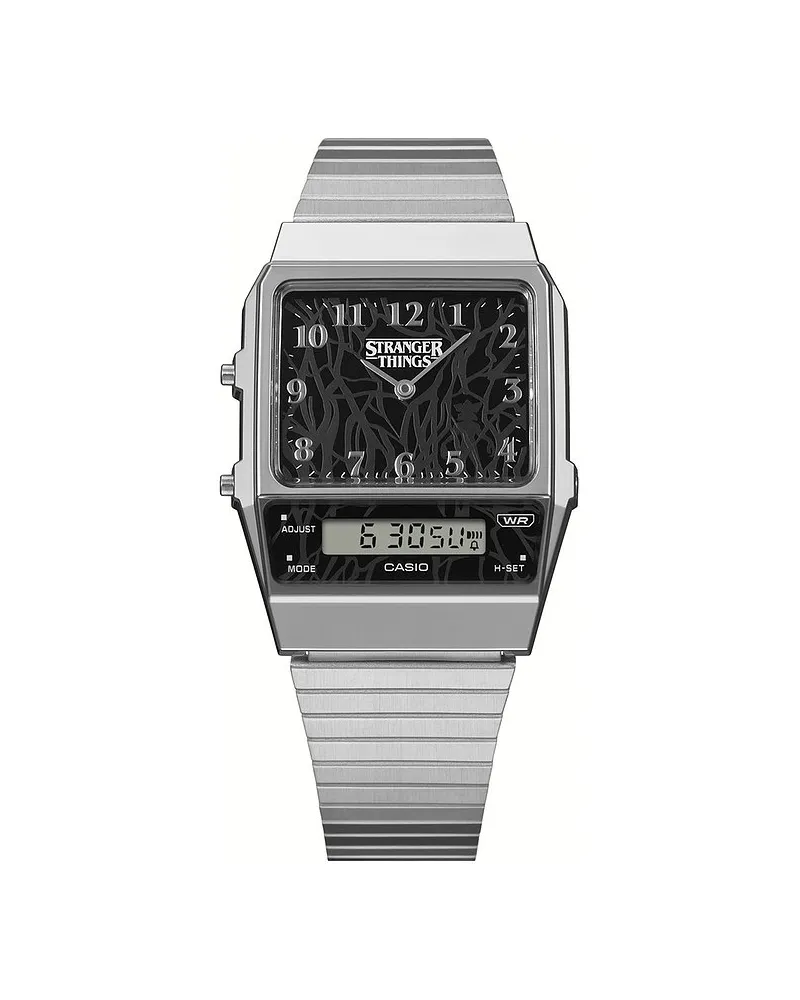 Casio Herrenuhr Vintage Stranger Things Edition Silber