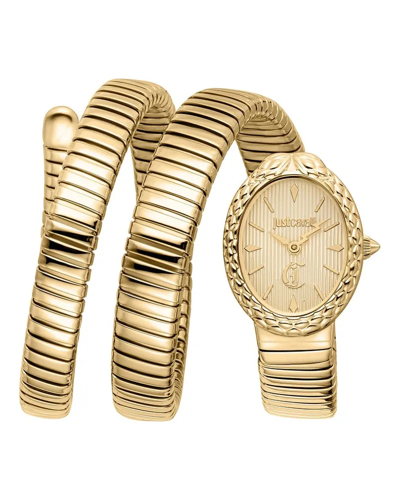 Just Cavalli Damenuhr Signature Snake Gold
