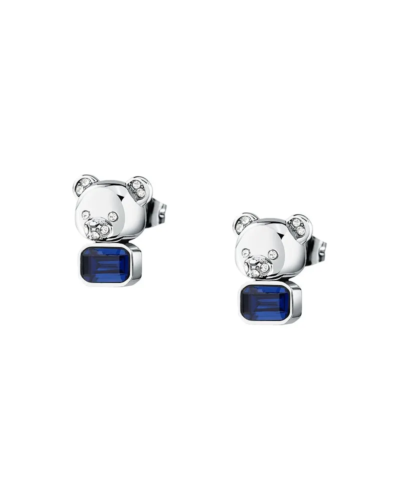 GCDS Ohrhänger Coraggio Bear Blau
