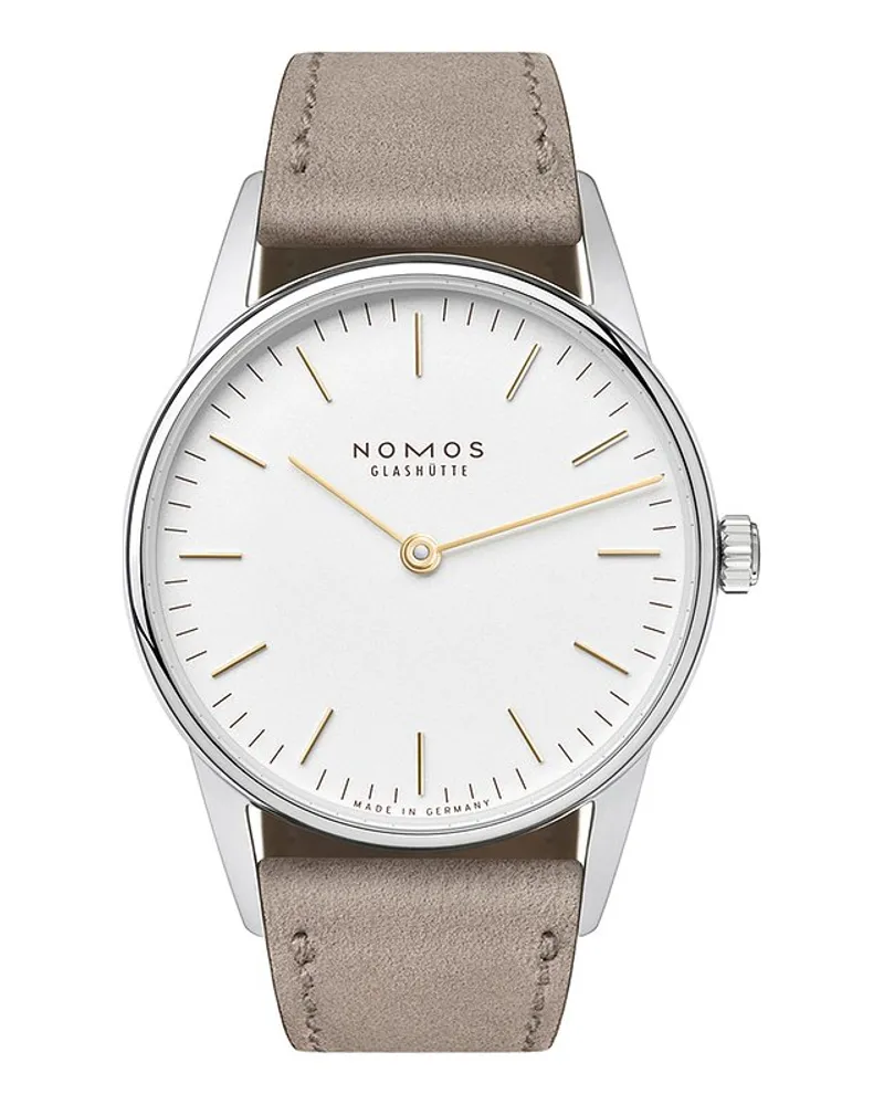 NOMOS Glashütte Damenuhr Orion 33 Duo Silber