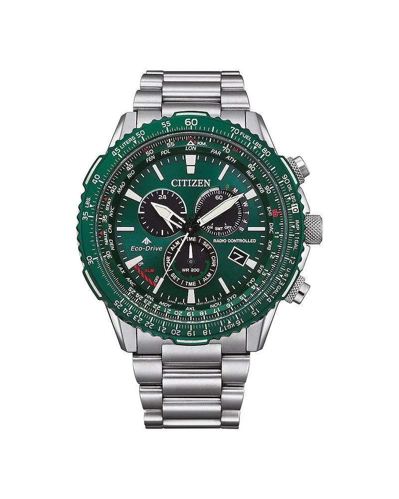Citizen Chronograph Promaster Sky Funkuhr Eco Drive Silber