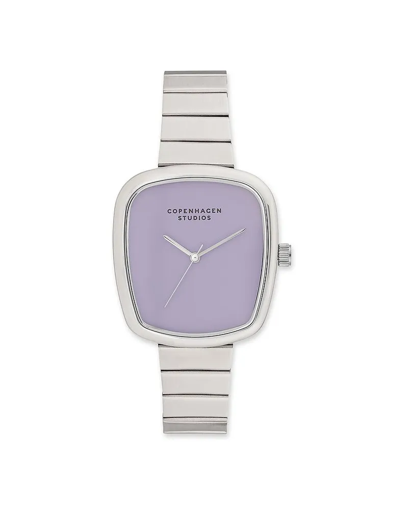Copenhagen Damenuhr Curved Silber
