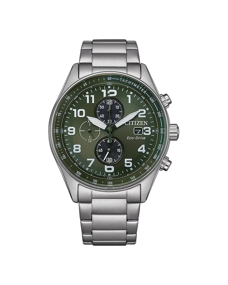 Citizen Chronograph Eco Drive Silber