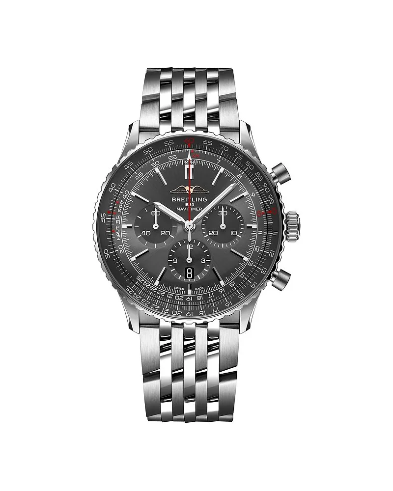 Breitling Chronograph Navitimer B01 Chrono 46 Silber