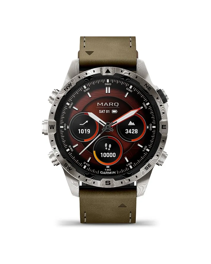 Garmin Smartwatch MARQ Adventurer (GEN 2) Damascus Steel Edition Silber