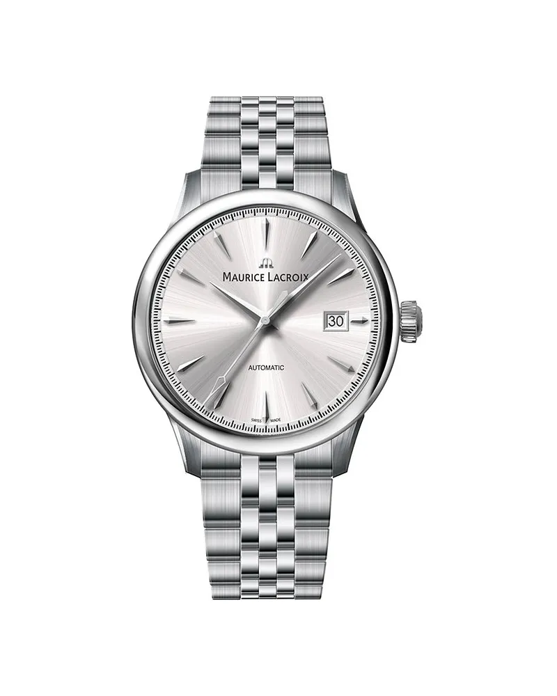 Maurice Lacroix Herrenuhr 1975 Automatic Silber