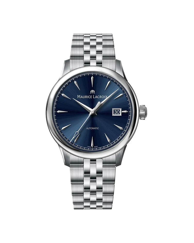 Maurice Lacroix Herrenuhr 1975 Automatic Silber