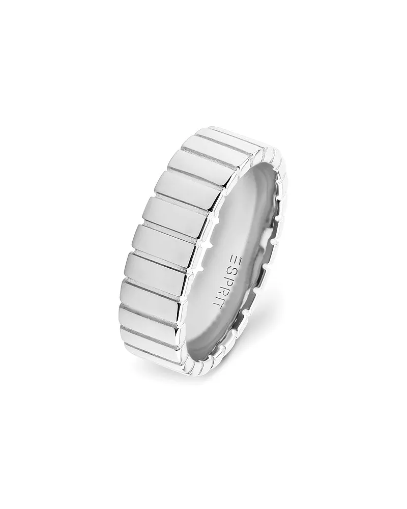 Esprit Damenring Linear Wide Silber