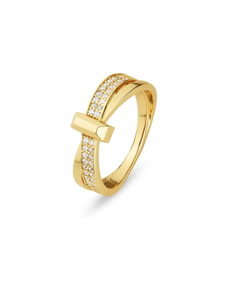JETTE Damenring TURN Gelbgold