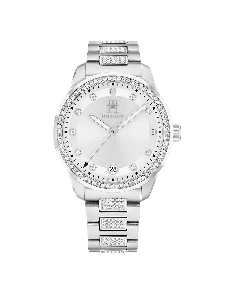 Tommy Hilfiger Damenuhr Th85 Crystals Silber