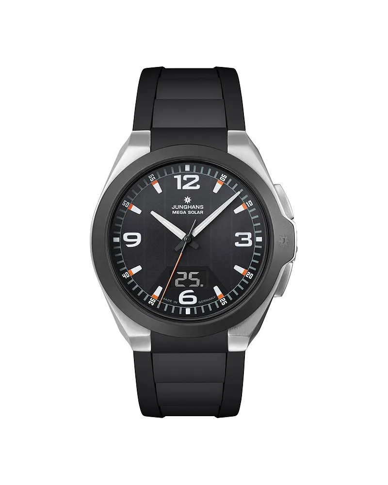 Junghans Herrenuhr Spektrum Mega Solar Silber