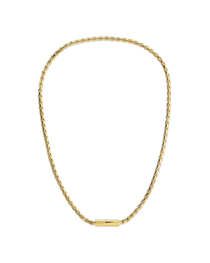 Calvin Klein Kette CONTOURED BARREL Gold