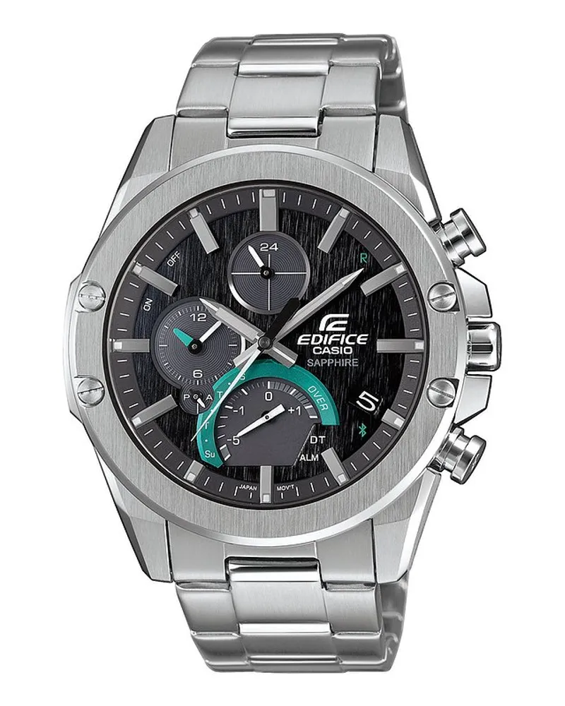 Casio Herrenuhr Edifice Premium Silber