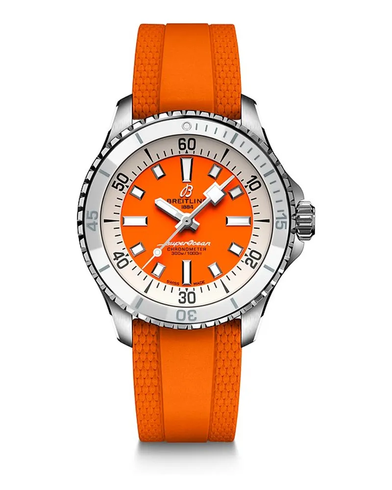 Breitling Damenuhr Superocean Automatic 36 Silber
